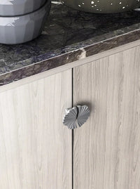 Santaya Brass Cabinet Pulls Cup Flat Chrome Drawer Pulls Kitchen Cupboard Bathroom Dresser Cabinet Knob Hardware Silver Handles-Letifly Lights and Decor