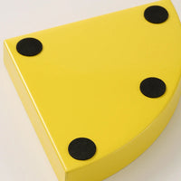 Tray solid wood geometric color-block metallic accents for storage organization or display