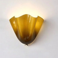 Wall Sconce petal glass sculptural ambient lighting colored glass decorative wall lamp