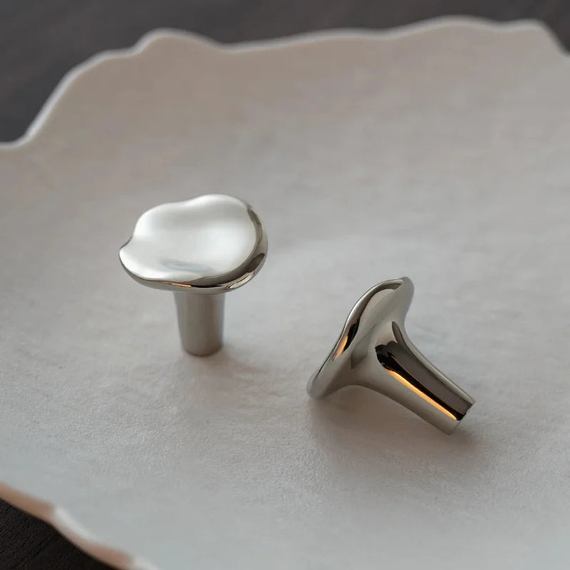 PVD Nickel-silver Brass Handles Kitchen Cabinet Pulls Bedroom Wardrobe Drawer Knobs Furniture Handle-Letifly Lights and Decor