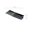 Japanese-style Sushi Plate Rectangular Ceramic Sashimi Flat Plate Creative Tableware Irregular Long Commercial Japanese Plate-Letifly Lights and Decor
