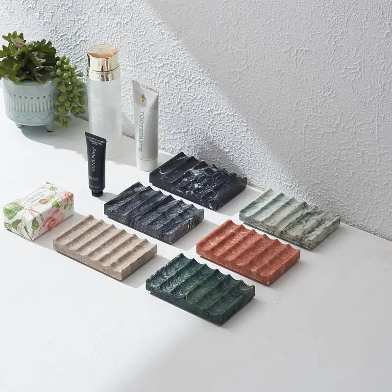 Marble Slate Ridge Soap Dish