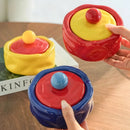 Colorful Ceramic Ashtray Living Room Desktop Fly Ash Storage Box Irregular Circular Ashtray Home Decoration Accessories Ashtray-Letifly Lights and Decor
