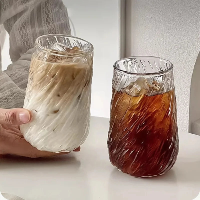 Ripple Swirl Glass Mug