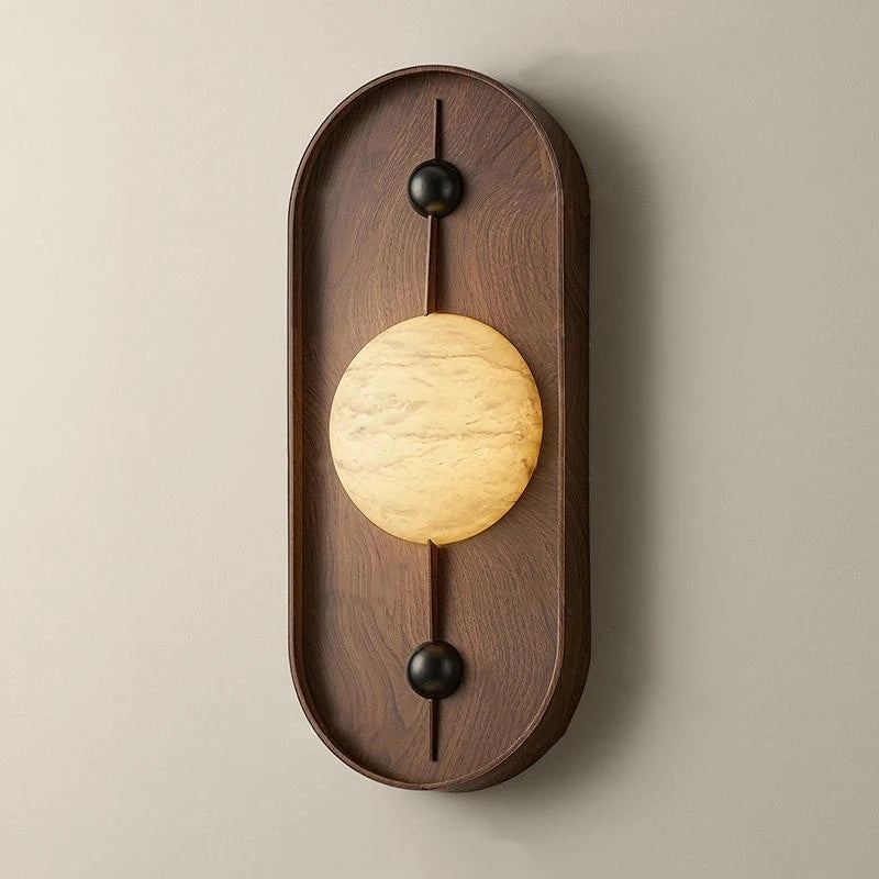Soluna Sculpted Marble Wall Lamp