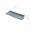 Japanese-style Sushi Plate Rectangular Ceramic Sashimi Flat Plate Creative Tableware Irregular Long Commercial Japanese Plate-Letifly Lights and Decor
