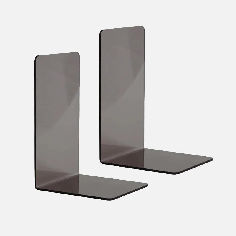 Acrylic bookends colorful modern L-shaped desk organizer