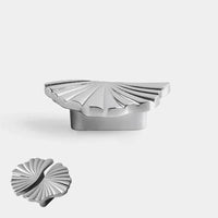 Santaya Brass Cabinet Pulls Cup Flat Chrome Drawer Pulls Kitchen Cupboard Bathroom Dresser Cabinet Knob Hardware Silver Handles-Letifly Lights and Decor