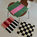 Handmade Colorful Tufting Seat Grids Blocks Cushion Soft Square Chair Sofa Pad Hanging Wall Decoration Tapestry Home Decor-Letifly Lights and Decor