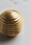 Brass Drawer Knob Gold Thread Shape Furniture Handle Kitchen Cabinet Handle Single Hole Ball Bedroom Wardrobe Handle-Letifly Lights and Decor
