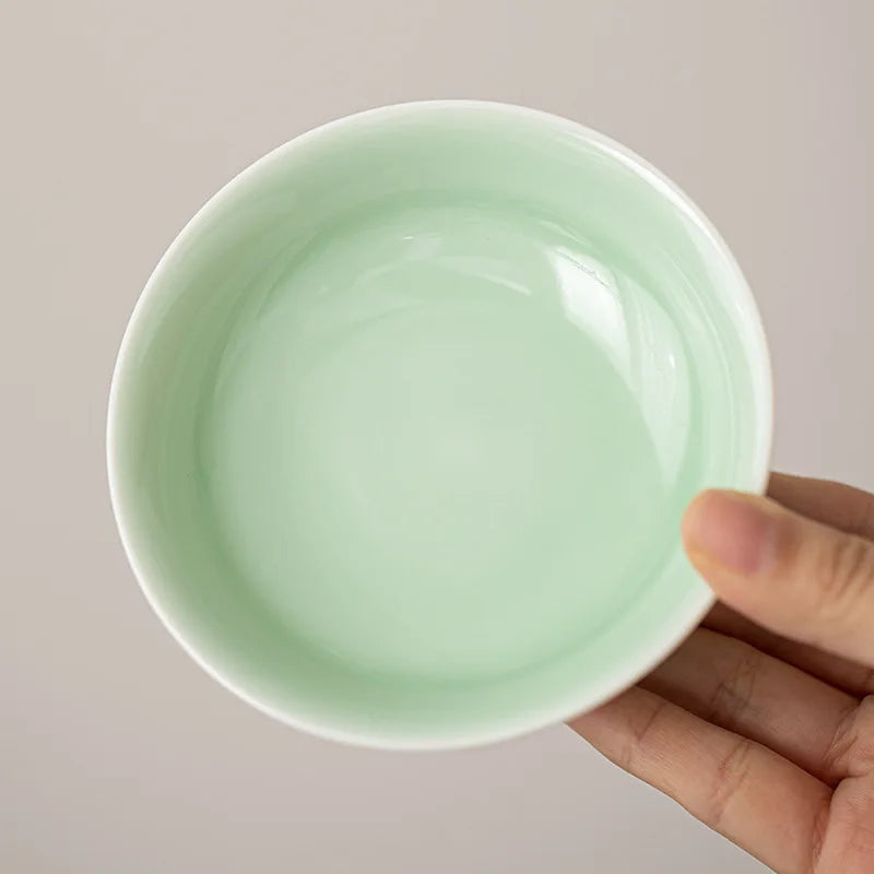 Refreshment Plate, Ceramic Fruit Plate, Small Living Room Household Snack Plate, High-Footed Fruit Tray, Nut Plate.-Letifly Lights and Decor