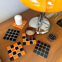 Color Tile Coaster Set-Letifly Lights and Decor