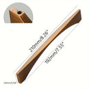 1pc Modern Nordic Simple Style Zinc Alloy Cabinet Handles And Knobs Brushed Bronze Finish Furniture Hardware Cupboard Door Pulls-Letifly Lights and Decor