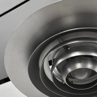 danish modern brushed aluminum ufo disc pendant light with led for dining room or kitchen island