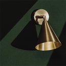 Vetra Cone Copper Wall Sconce copper cone wall sconce adjustable modern black gold LED bedside lamp