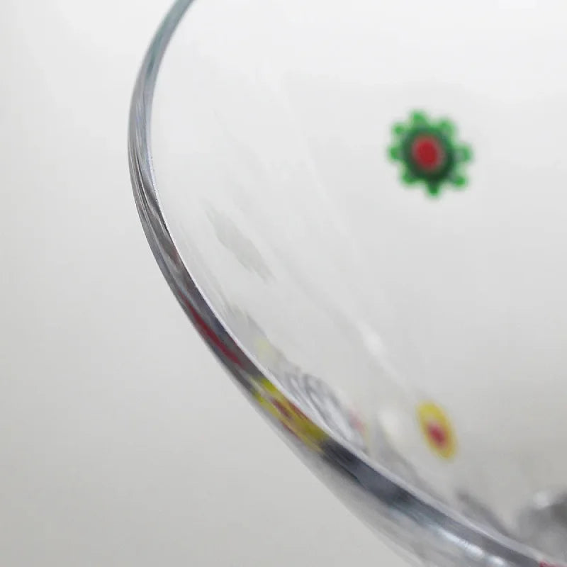 1 Piece Polka Kaleidoscope Handmade Decals Glass Cocktail Glass Goblet Champagne Glass Martini Glass Wine Glass-Letifly Lights and Decor