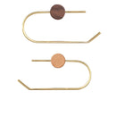 Wood Toilet Paper Holder No Drill Kitchen Storage Brass Towel Hanger Bathroom Accessories Self-Adhesive Wall Mounted Tissue Rack-Letifly Lights and Decor