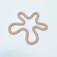 wave silicone heat resistant coaster non-slip pot holder modern kitchen mat