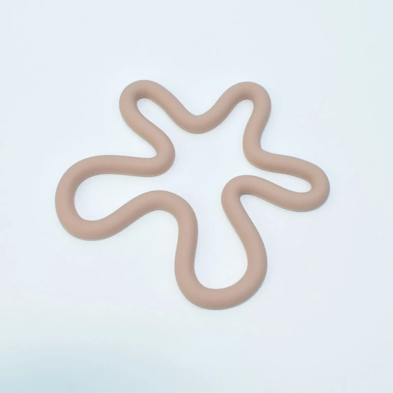 wave silicone heat resistant coaster non-slip pot holder modern kitchen mat