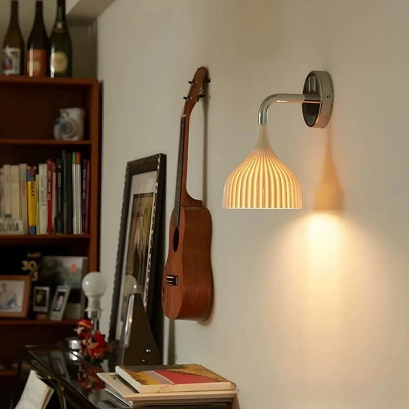 Radiant Flute Series Lamps fluted wall pendant lamps minimalist style for bedroom living room hallway kitchen spaces