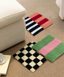 Handmade Colorful Tufting Seat Grids Blocks Cushion Soft Square Chair Sofa Pad Hanging Wall Decoration Tapestry Home Decor-Letifly Lights and Decor