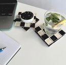 Pixel Checkered Tile Coasters-Letifly Lights and Decor