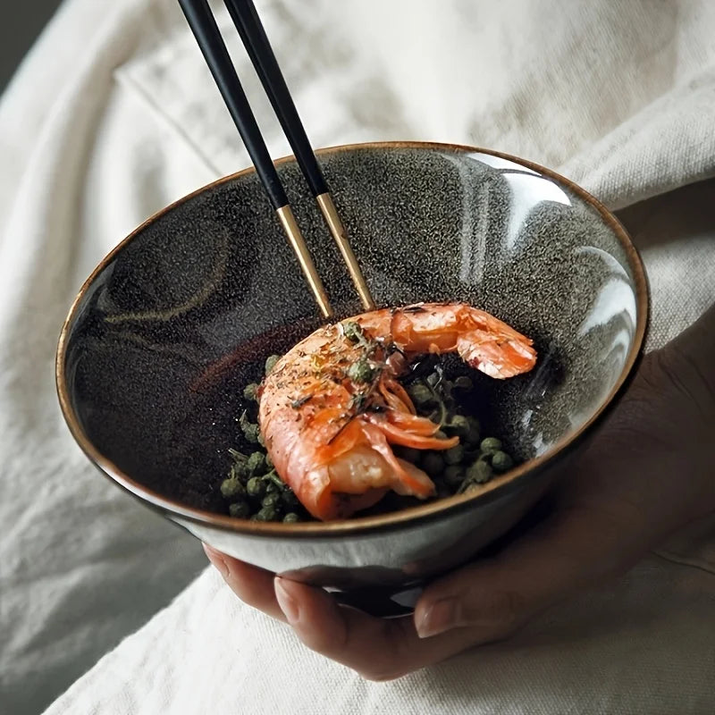 Ember Glaze Ceramic Noodle Bowl