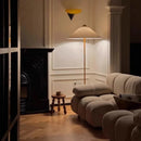 Modern glass wall lamp with black triangular mount ambient hallway lighting
