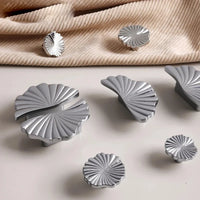 Santaya Brass Cabinet Pulls Cup Flat Chrome Drawer Pulls Kitchen Cupboard Bathroom Dresser Cabinet Knob Hardware Silver Handles-Letifly Lights and Decor