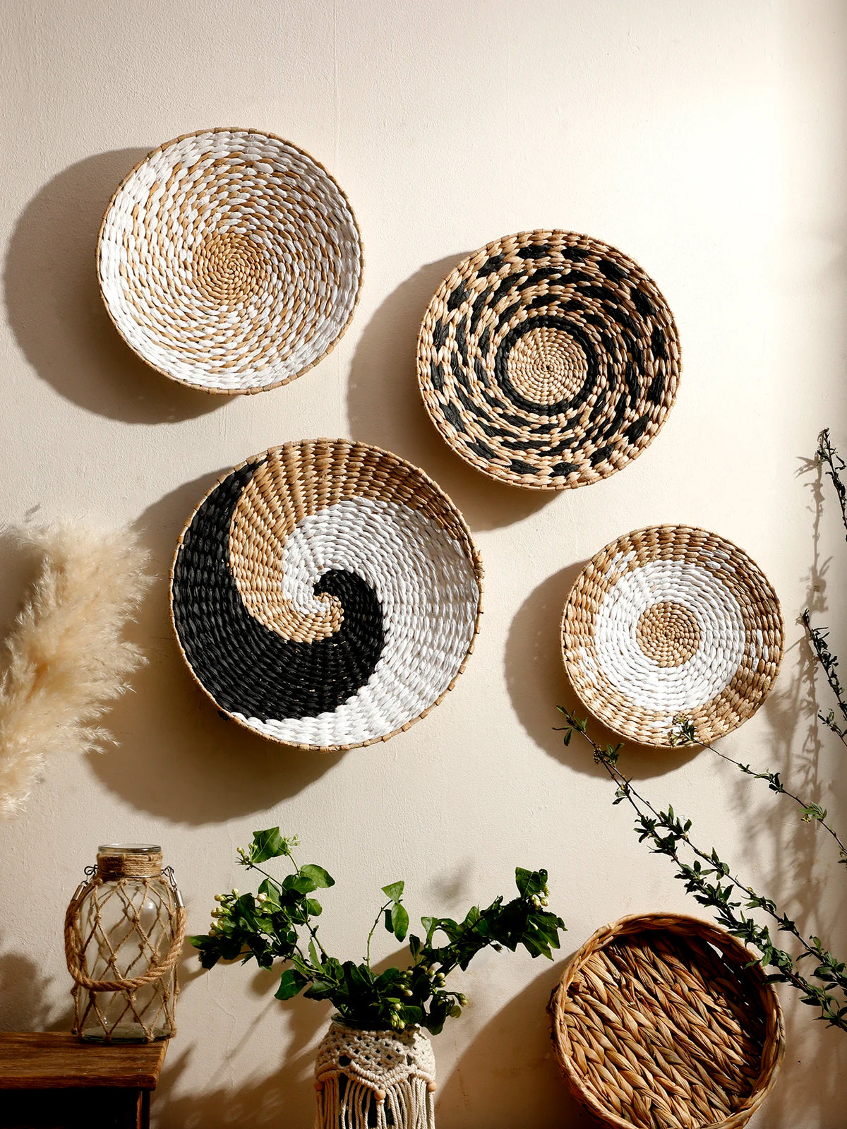 Boho Horizon Seagrass Wall Art