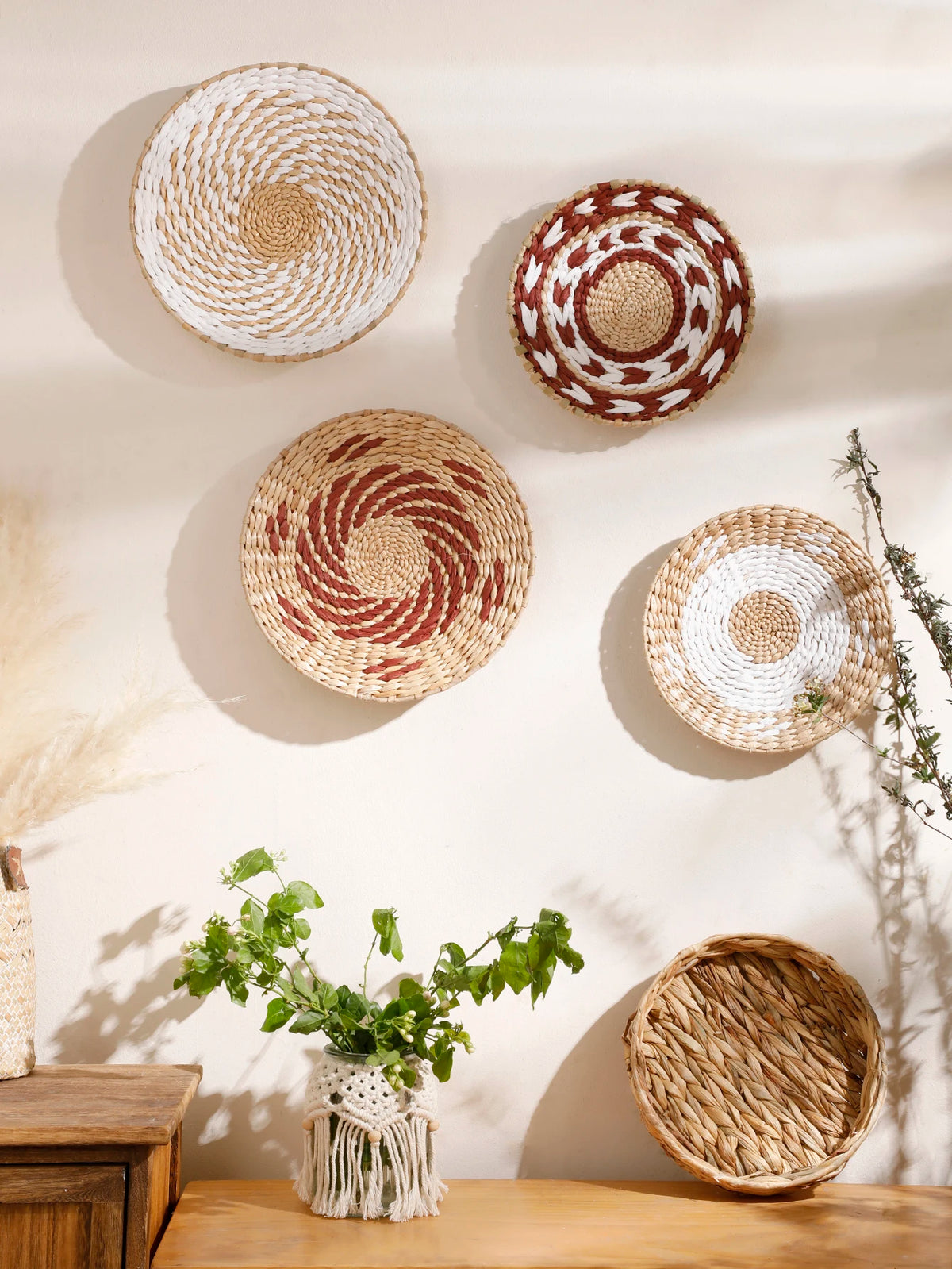 Boho Horizon Seagrass Wall Art