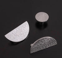 Solid Brass Cabinet Handle Round Kitchen Cabinet Pull High-end Luxury Wardrobe Chrome Silver Pulls Furniture Drawer Knob-Letifly Lights and Decor