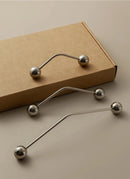 Kinetic Line Knobs & Pulls Minimalist brass cabinet knobs and pulls solid brass modern hardware set