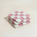 Pixel Checkered Tile Coasters-Letifly Lights and Decor
