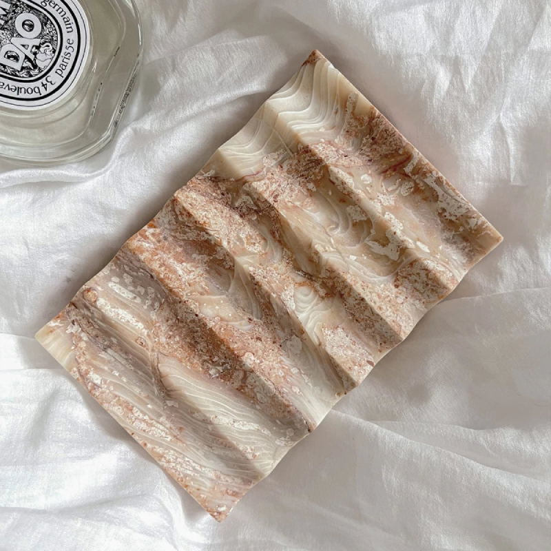 Luxury marble soap tray jewelry dish decorative holder