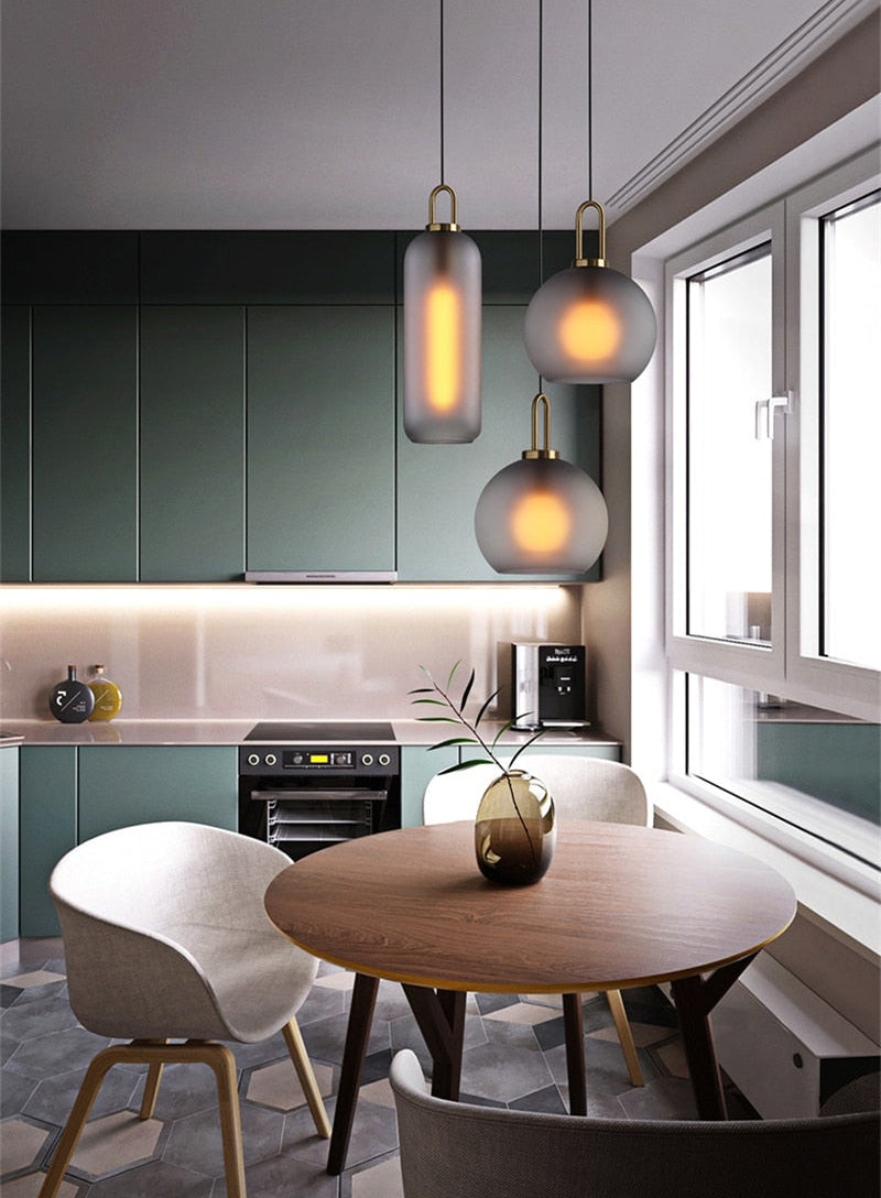 Glass Ball Hanging Lamp