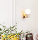 Zen Glow Travertine Wall Lamp stone LED lamp for bedroom hallway living room
