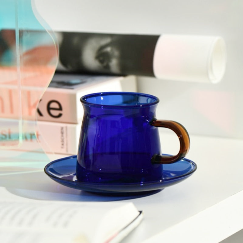 Dinnerware Resistant Glass with Saucer Tea Cup