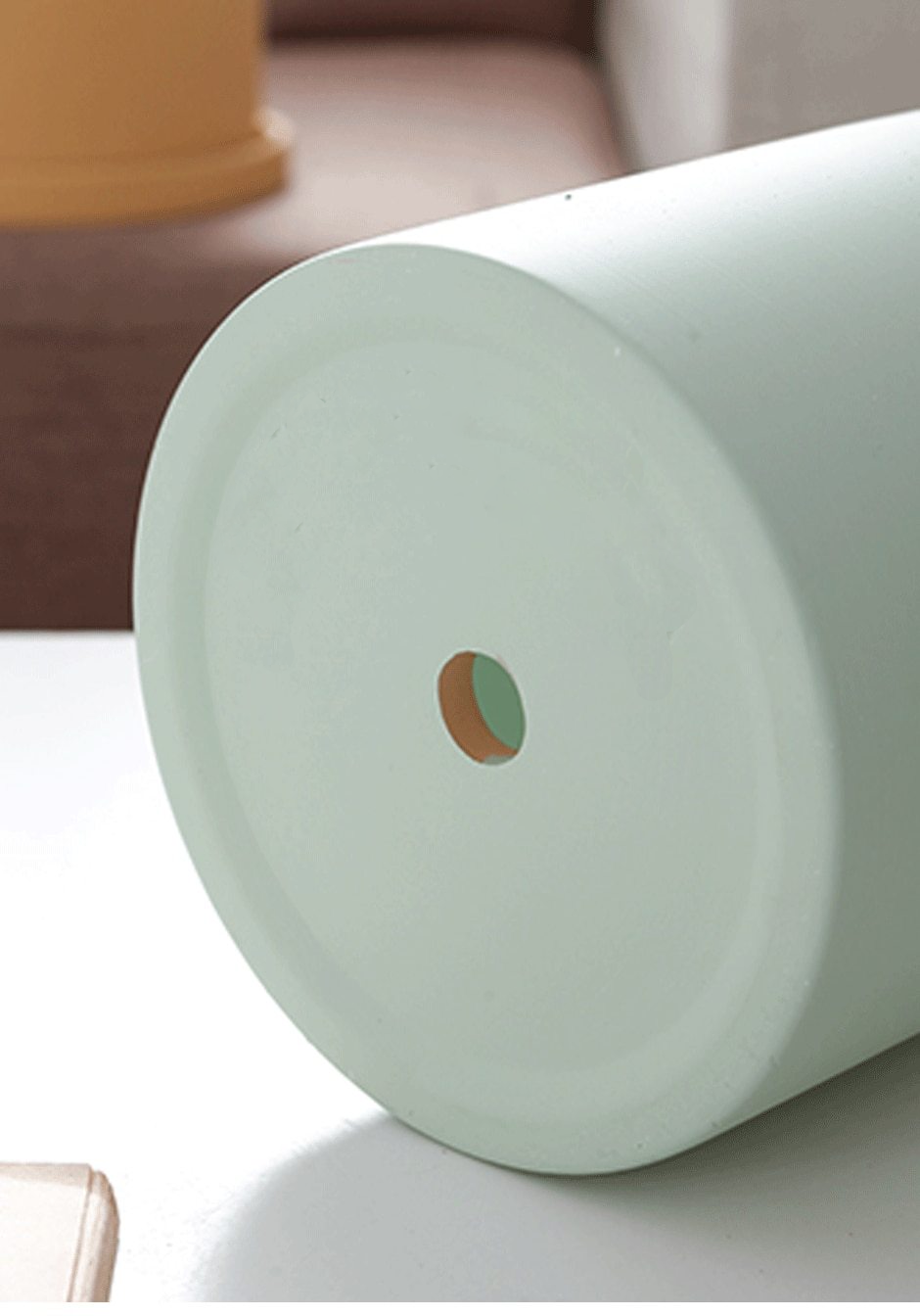 white ceramic Planter cylinder shape
