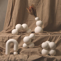 Ceramic and Porcelain White Pottery Vases Decorative Figurines