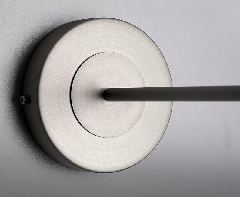 Round Polished Iron Wall Light Base