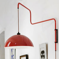 LED Arm Red Wall Lamp for Living/Dining Room 