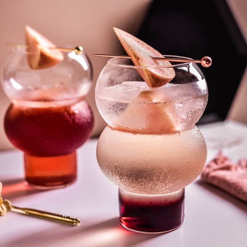 Clear Droplet Cocktail Glass - Final Sale