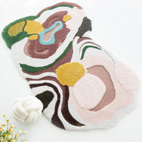 Color Swirls 3D Wool Area Rug-Letifly Lights and Decor