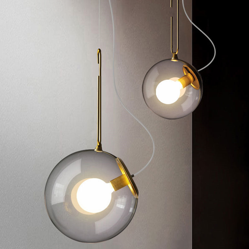 Epcot Industrial LED Glass Pendant Light
