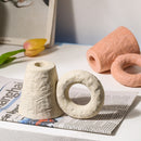 Ceramic Pastel Candle Holder Figurines
