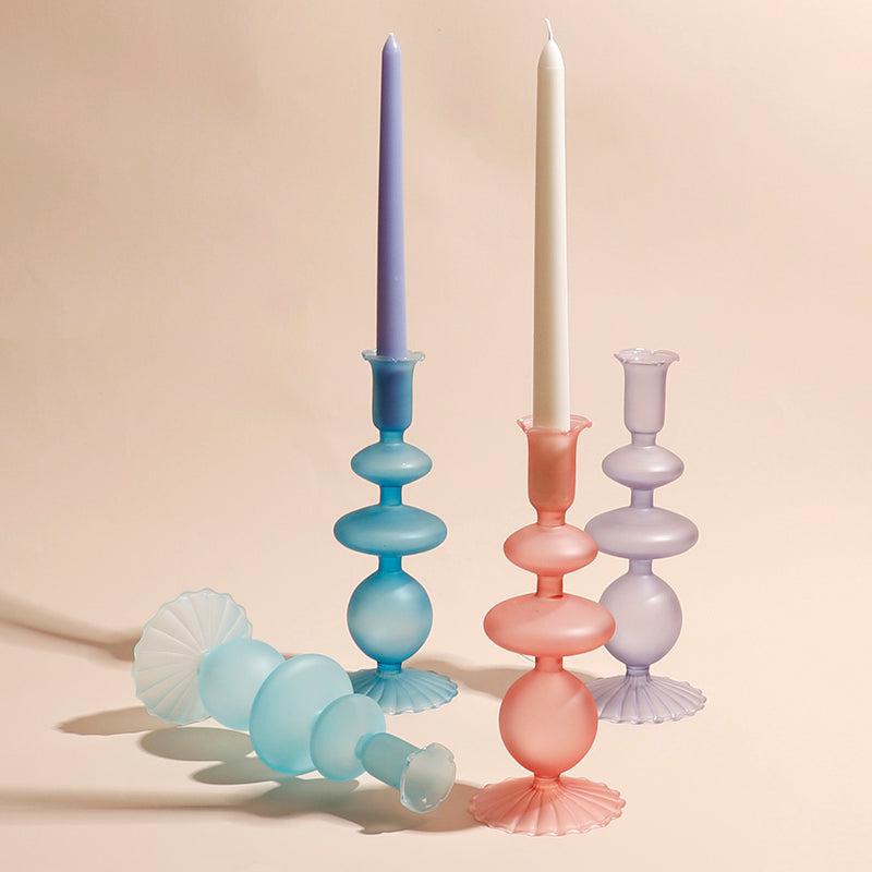 Kerzenhalter aus Frostglas