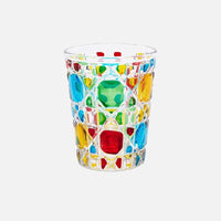 Genie Checkered Diamond Glass Drinking Cup