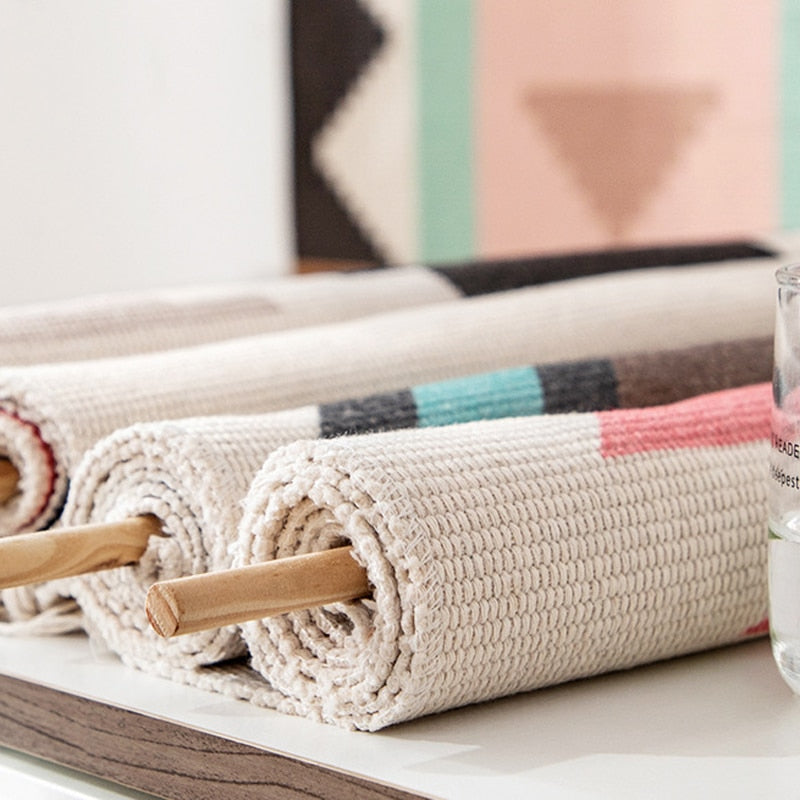 Fabric Geometric Boho Design Hanging Wall Tapestry 