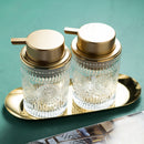 Soap Transparent Press Glass Bottle 